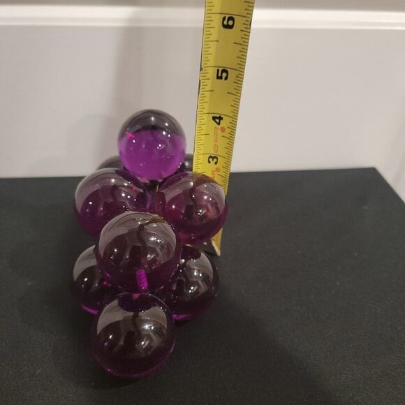 Vintage Acrylic Grapes Mid Century Lucite Purple Large Grapes - Picture 8 of 11